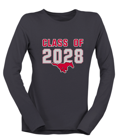 North Shore Mustangs Class of 2028 Women's Premium LS T-Shirt