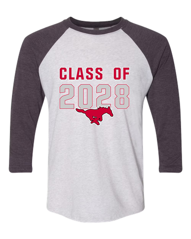 North Shore Mustangs Class of 2028 Women's Baseball T-Shirt