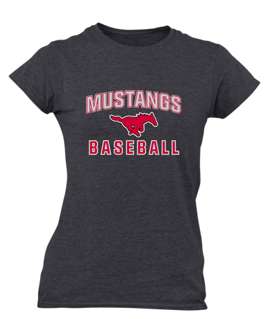 North Shore Mustangs Baseball #1 Women's Premium SS T-Shirt