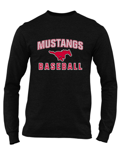 North Shore Mustangs Baseball #1 Men's LS T-Shirt