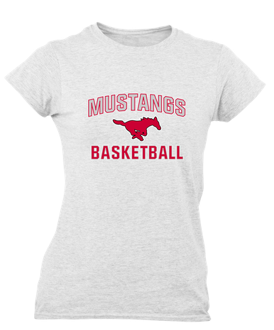 North Shore Mustangs Basketball #1 Women's SS T-Shirt