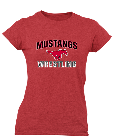 North Shore Mustangs Wrestling Women's SS T-Shirt
