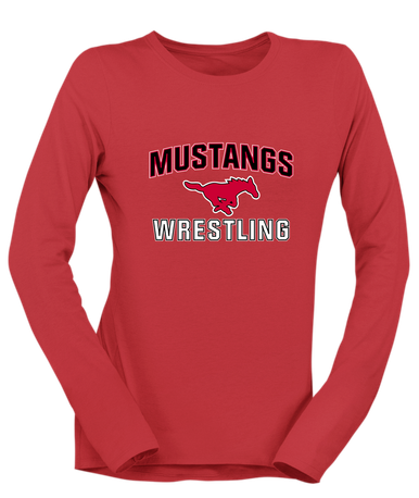 North Shore Mustangs Wrestling Women's Premium LS T-Shirt