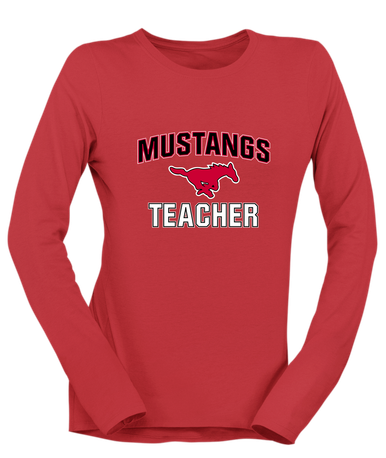 North Shore Mustangs Teacher Women's Premium LS T-Shirt