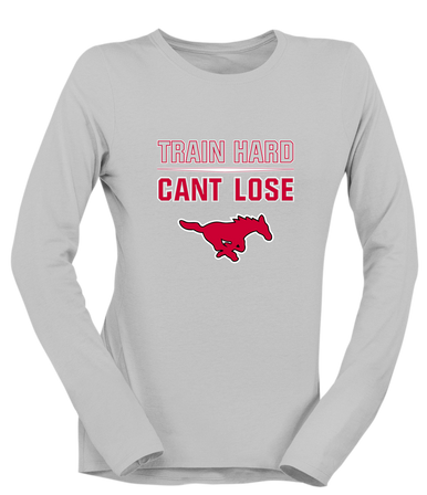 North Shore Mustangs Train Hard, Can't Lose Women's LS T-Shirt