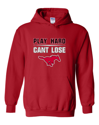 North Shore Mustangs Play Hard, Can't Lose Men's Hoodie