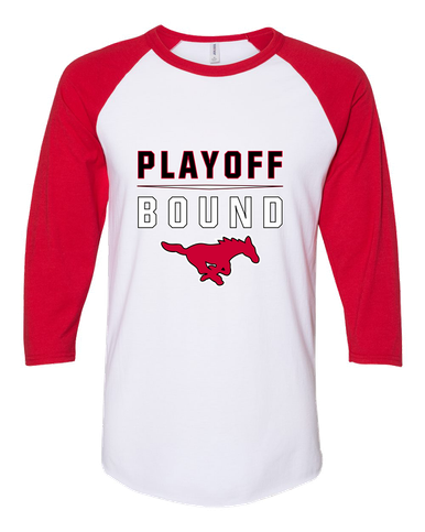 North Shore Mustangs Playoff Bound Women's Baseball T-Shirt