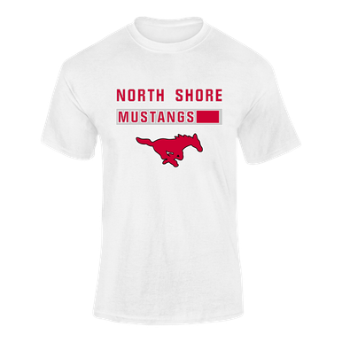 North Shore Mustangs Mascot #7 Men's SS T-Shirt
