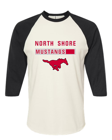 North Shore Mustangs Mascot #7 Men's Baseball T-Shirt