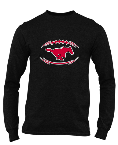North Shore Mustangs Football #3 Men's LS T-Shirt