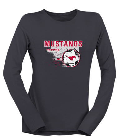 North Shore Mustangs Soccer #2 Women's Premium LS T-Shirt