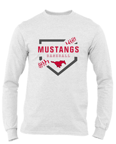 North Shore Mustangs Baseball #2 Men's LS T-Shirt