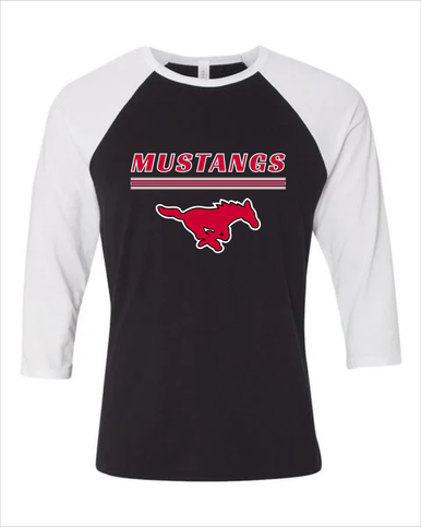 North Shore Mustangs Mascot #8 Men's Baseball T-Shirt