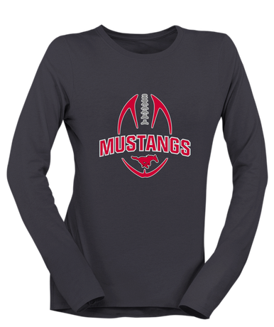 North Shore Mustangs Football #5 Women's LS T-Shirt