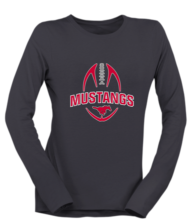 North Shore Mustangs Football #5 Women's Premium LS T-Shirt