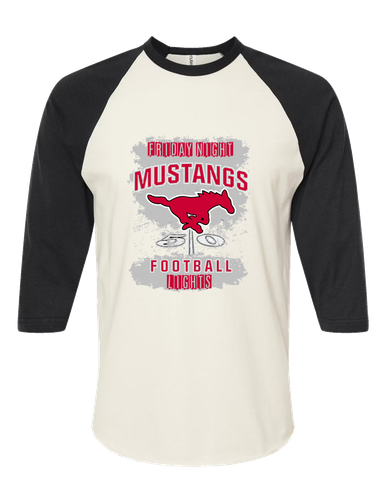 North Shore Mustangs Football #6 Men's Baseball T-Shirt