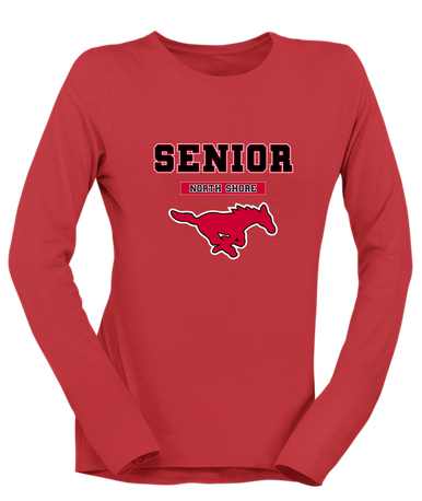 North Shore Mustangs Senior #2 Women's LS T-Shirt