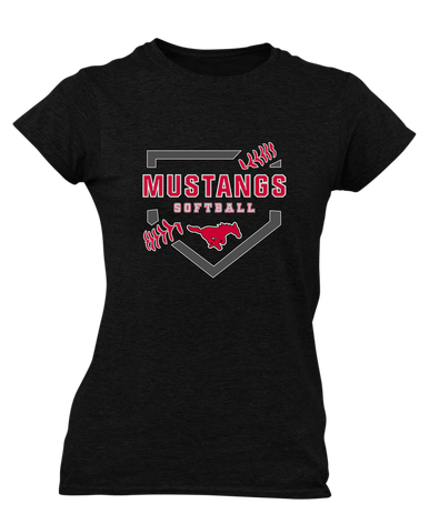 North Shore Mustangs Softball #2 Women's Premium SS T-Shirt