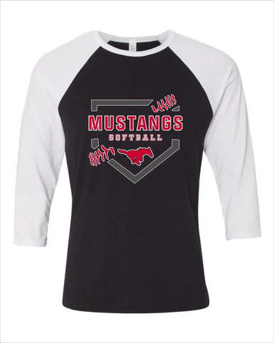 North Shore Mustangs Softball #2 Women's Baseball T-Shirt