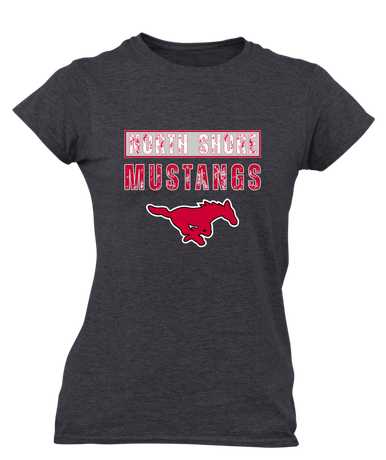 North Shore Mustangs Mascot #9 Women's SS T-Shirt