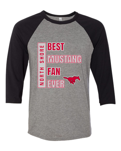 North Shore Mustangs Best Mustang Fan Women's Baseball T-Shirt