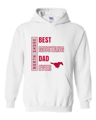 North Shore Mustangs Best Mustang Dad Men's Hoodie