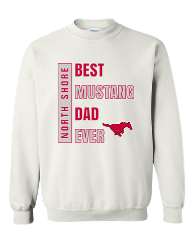 North Shore Mustangs Best Mustang Dad Men's Sweatshirt