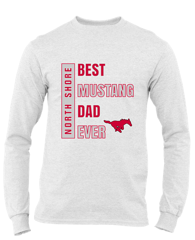North Shore Mustangs Best Mustang Dad Men's Premium LS T-Shirt