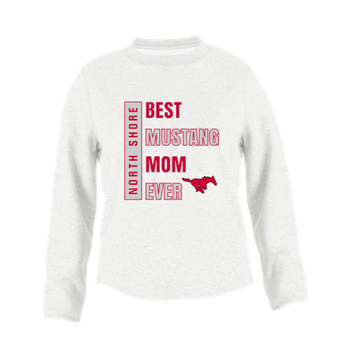 North Shore Mustangs Best Mustang Mom Women's Sweatshirt