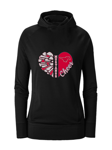North Shore Mustangs Heart Cheer Women's Hoodie