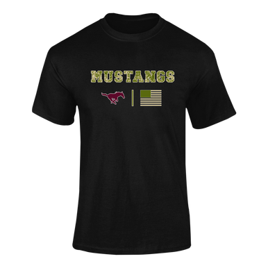 Clifton Mustangs Camo Flag Men's Premium SS T-Shirt