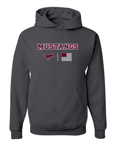 Clifton Mustangs Team Colors Flag Men's Premium Hoodie