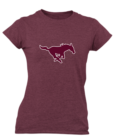 Clifton Mustangs Mascot #1 Women's Premium SS T-Shirt