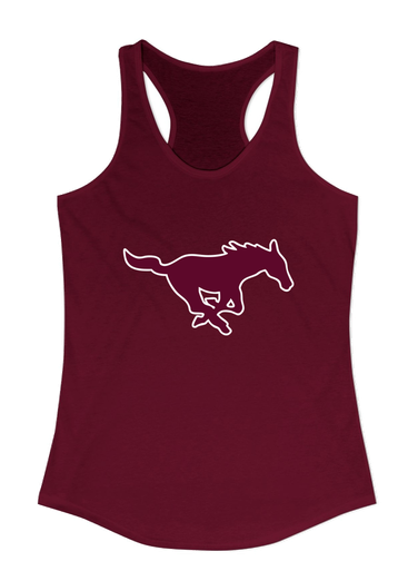 Clifton Mustangs Mascot #1 Women's Tank Top