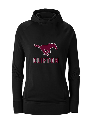 Clifton Mustangs Mascot #2 Women's Hoodie