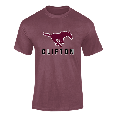 Clifton Mustangs Mascot #2 Men's SS T-Shirt