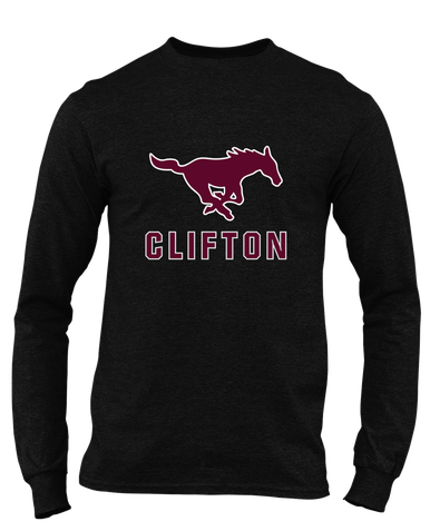Clifton Mustangs Mascot #2 Men's Premium LS T-Shirt