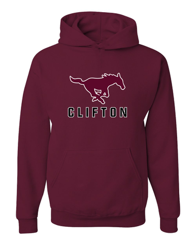 Clifton Mustangs Mascot #2 Men's Premium Hoodie