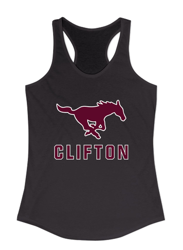Clifton Mustangs Mascot #2 Women's Tank Top
