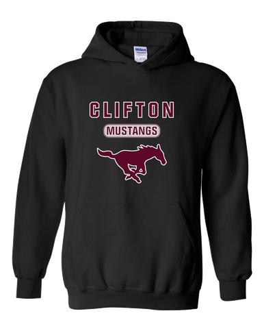 Clifton Mustangs Mascot #3 Men's Hoodie