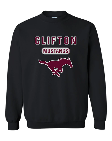 Clifton Mustangs Mascot #3 Men's Sweatshirt