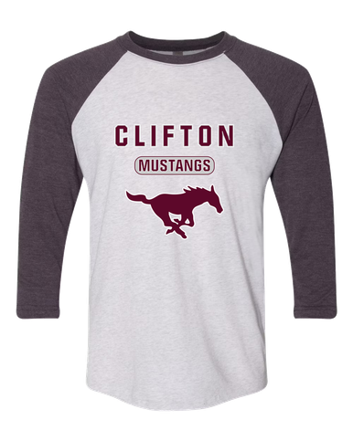Clifton Mustangs Mascot #3 Men's Baseball T-Shirt
