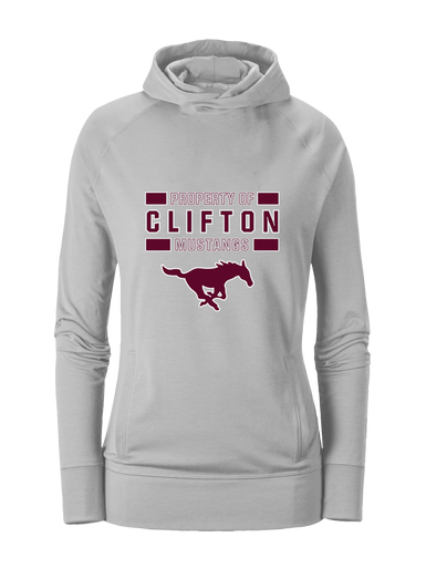 Clifton Mustangs Property Of Women's Hoodie