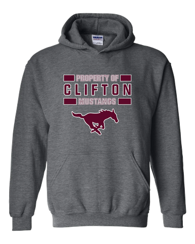 Clifton Mustangs Property Of Men's Hoodie