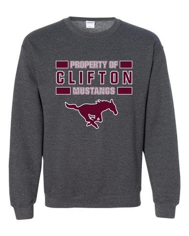 Clifton Mustangs Property Of Men's Sweatshirt