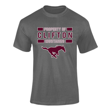Clifton Mustangs Property Of Men's SS T-Shirt