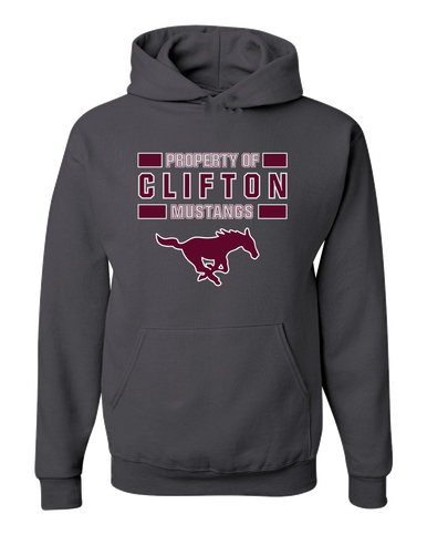 Clifton Mustangs Property Of Men's Premium Hoodie