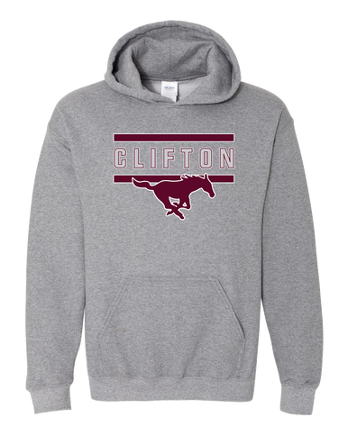 Clifton Mustangs Mascot #4 Men's Hoodie