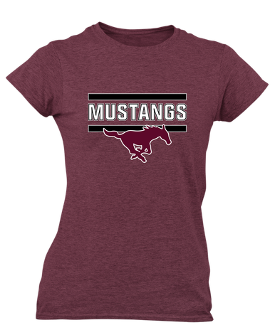 Clifton Mustangs Mascot #5 Women's Premium SS T-Shirt