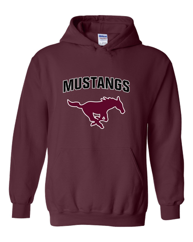 Clifton Mustangs Mascot #6 Men's Hoodie